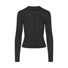 SHEER MODAL CARDIGAN | ONYX