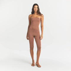 SMOOTH LAYERS STRAPLESS BODYSUIT | NUTMEG