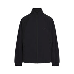 NikeSKIMS STRETCH NYLON OVERSIZED TRACK JACKET | OBSIDIAN