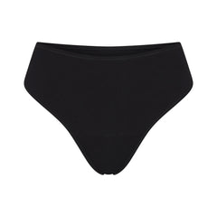 PERIOD PANTIES THONG | OBSIDIAN