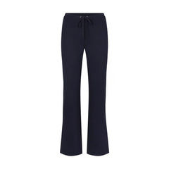 DRAPEY FRENCH TERRY STRAIGHT LEG PANT | NAVY