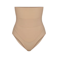 FITS EVERYBODY MATERNITY BANDED HIGH-WAISTED BRIEF | CLAY