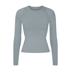 NikeSKIMS AIRY LONG SLEEVE CREW NECK TOP | WASHED PACIFIC