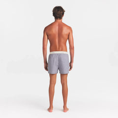 COTTON POPLIN MENS LOGO BAND BOXER | FULL MOON CHECK