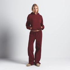 COTTON FLEECE CLASSIC HOODIE | MERLOT