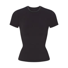 NikeSKIMS RIBBED SEAMLESS BABY T-SHIRT | OBSIDIAN