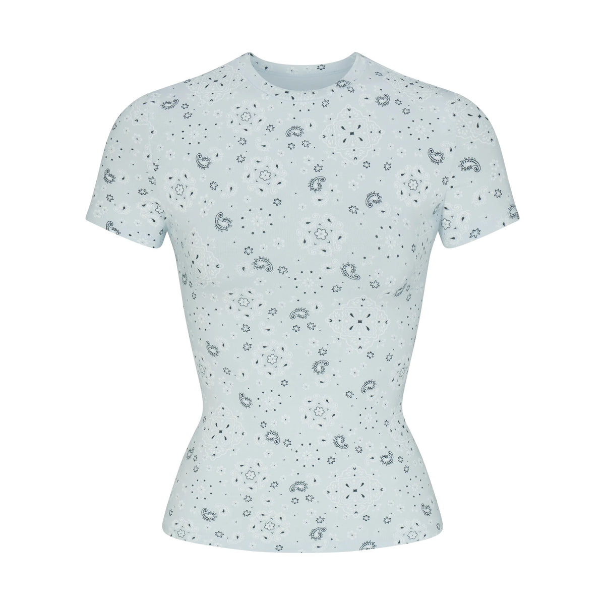 COTTON JERSEY T-SHIRT | POWDER BLUE BANDANA