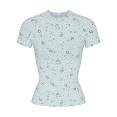 COTTON JERSEY T-SHIRT | POWDER BLUE BANDANA