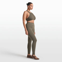NikeSKIMS RIBBED SEAMLESS 26" LEGGING | DUSTY OAKMOSS