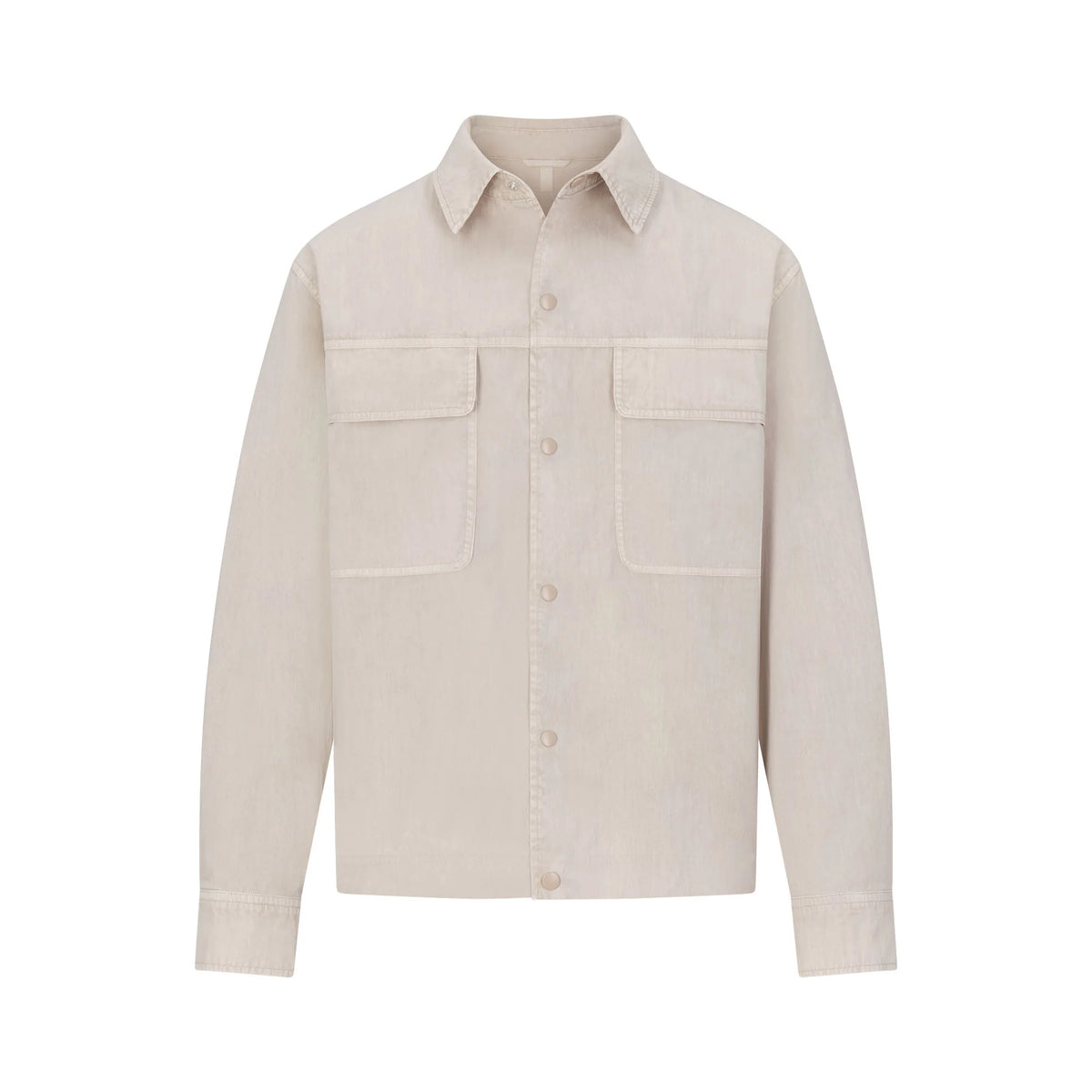 WOVEN MENS RELAXED SHIRT | STONE