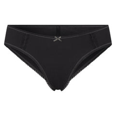 LIGHTWEIGHT COTTON LACE HIPSTER | SOOT TONAL