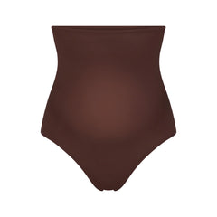 FITS EVERYBODY MATERNITY HIGH-WAISTED THONG | COCOA