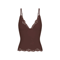 FITS EVERYBODY LACE TRIANGLE CAMI | ESPRESSO