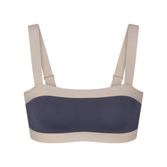 NikeSKIMS MATTE SHINE MIX STRAIGHT NECK BRA | DEEP ROYAL AND STONE