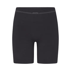 NikeSKIMS RIBBED SEAMLESS 5" BIKER SHORT | OBSIDIAN