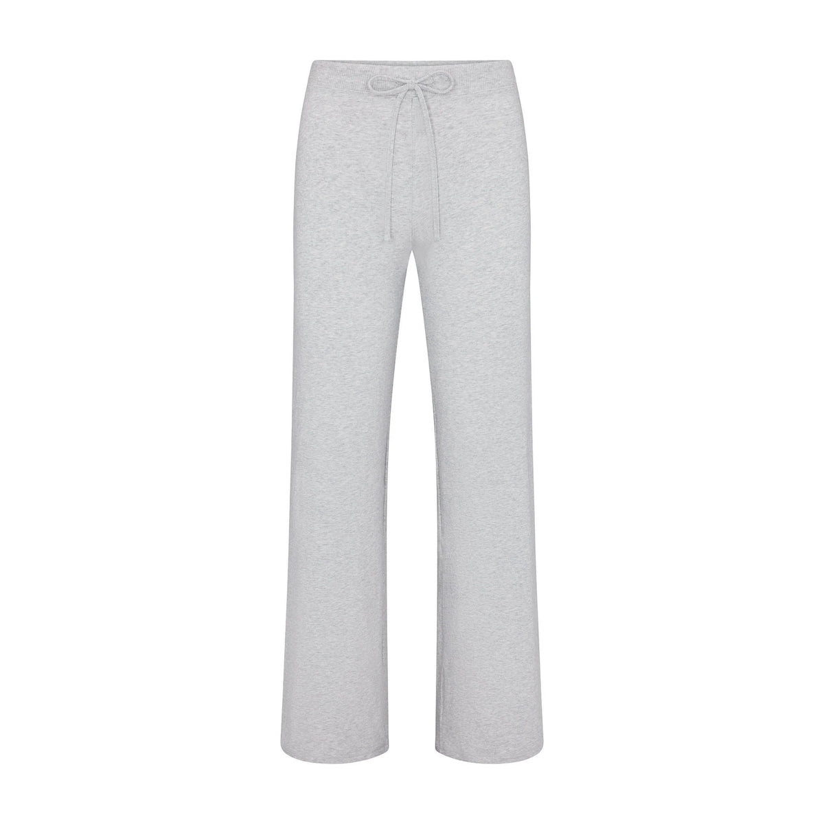 COTTON JERSEY STRAIGHT LEG PANT | LIGHT HEATHER GREY