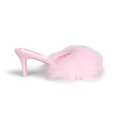 FEATHER KITTEN HEEL | CHERRY BLOSSOM