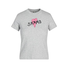 WORN IN JERSEY T-SHIRT | LIGHT HEATHER GREY SKIMS HEART