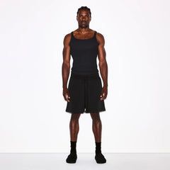 FLEECE LOUNGE MENS RELAXED SHORT | WASHED ONYX