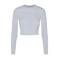 SKIMS SLEEP SUPER CROPPED LONG SLEEVE | ZEN BLUE