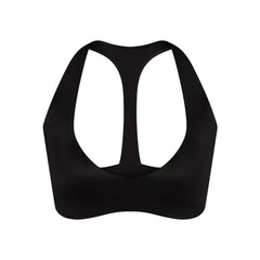 NikeSKIMS SATIN SHINE PLUNGE T-BACK BRA | OBSIDIAN
