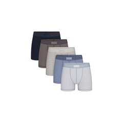 SKIMS COTTON MENS 3" BOXER BRIEF 5-PACK | ATMOSPHERE MULTI