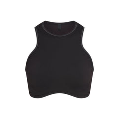 NikeSKIMS RIBBED SEAMLESS RACER FRONT BRA | OBSIDIAN