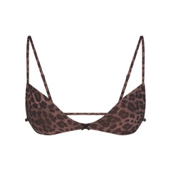 FITS EVERYBODY MICRO SKIMPY BRALETTE | UMBER LEOPARD PRINT