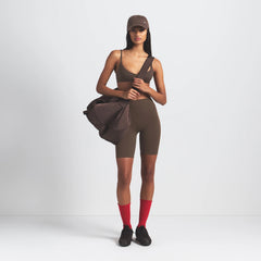 NikeSKIMS MATTE 7" BIKER SHORT | DARK SEPIA