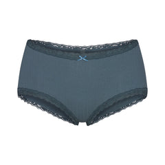 LIGHTWEIGHT COTTON POINTELLE LACE BOY SHORT | ZIRCON TONAL