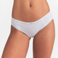 LIGHTWEIGHT COTTON LACE HIPSTER | AIRSPACE LAGUNA STRIPE