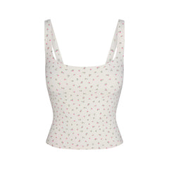 NikeSKIMS MATTE SQUARE NECK TANK | DITSY FLORAL PRINT