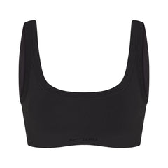 NikeSKIMS VINTAGE SEAMLESS SCOOP NECK BRA | OBSIDIAN