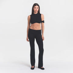 NikeSKIMS STUDIO STRETCH MOCK NECK BRA TOP | OBSIDIAN