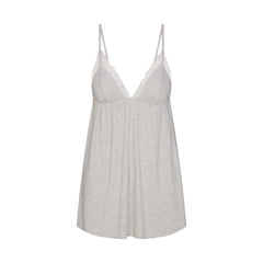 SKIMS SLEEP BABYDOLL DRESS | LIGHT HEATHER GREY
