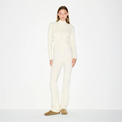 OUTDOOR FLEECE FITTED JACKET | ECRU