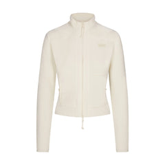 OUTDOOR FLEECE FITTED JACKET | ECRU