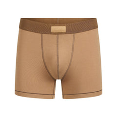 SKIMS COTTON MENS 3" BOXER BRIEF | RUSSET