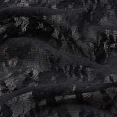 STRETCH LACE RUFFLE UNLINED BRA | SOOT