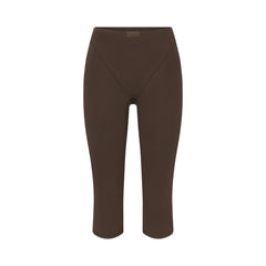 NikeSKIMS MATTE 17" V-LINE CAPRI LEGGING | DARK SEPIA