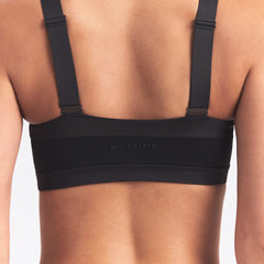 NikeSKIMS MATTE SHINE MIX STRAIGHT NECK BRA | OBSIDIAN AND IGNEOUS
