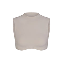 NikeSKIMS STUDIO STRETCH MOCK NECK BRA TOP | LINEN