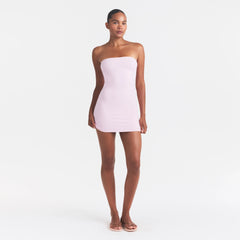 COTTON JERSEY MINI TUBE DRESS | CHERRY BLOSSOM