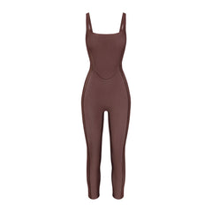 POWER MESH SHAPEWEAR CATSUIT | COCOA