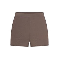 REFINED KNIT HIGH-WAISTED SHORT | AMETHYST