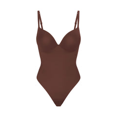 SKIMS ULTIMATE BODY PUSH-UP THONG BODYSUIT | COCOA