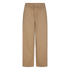 WOVEN COTTON OVERSIZED STRAIGHT LEG PANT | DESERT
