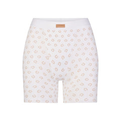 COTTON RIB BOXER | OCHRE HORSESHOE PRINT