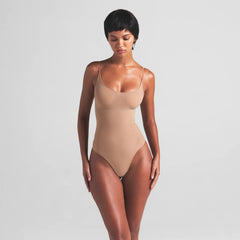 SHEER SEAMLESS THONG BODYSUIT | SIENNA