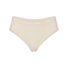 LIGHTWEIGHT COTTON LOGO PICOT HIPSTER | BUTTER TONAL